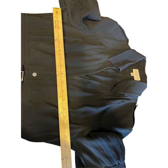 Karen Millen woman’s 8 black sleek fix and flare shirt sleeves classic dress - Picture 6 of 9